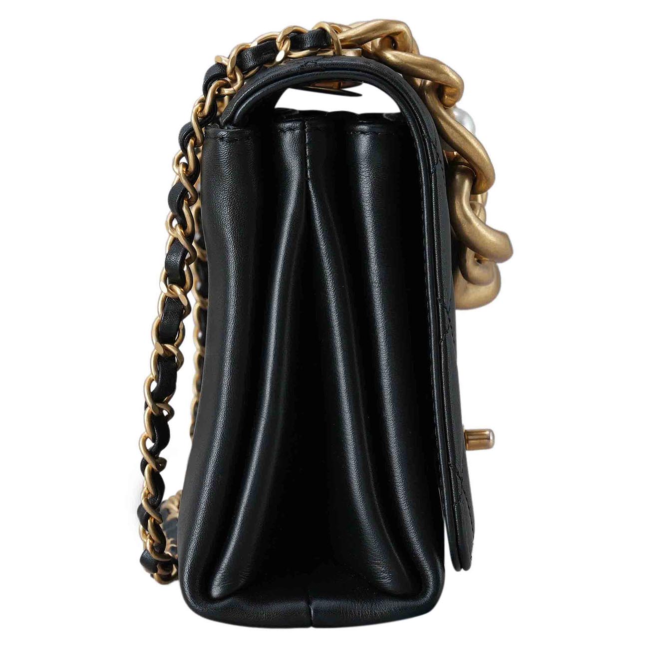 CHANEL(USED)샤넬 시즌 트리플 펄 체인 플랩백